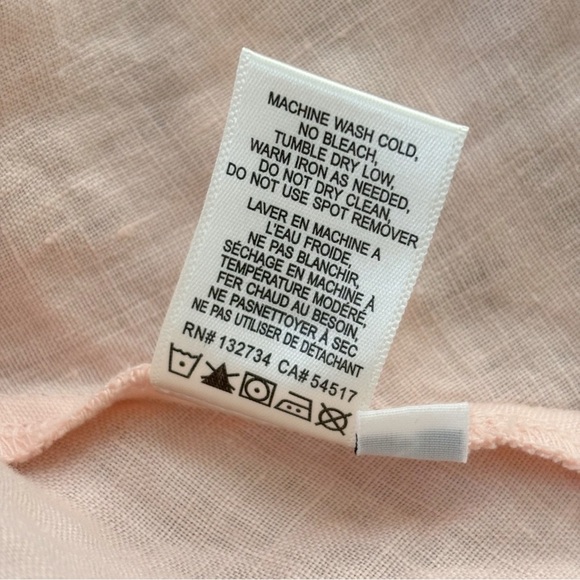 Cloth & Stone Linen Dress Small Peach - Picture 6 of 7